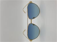 Sunglasses Cartier Woman CT0298S004-GOLD-GOLD-BLUE57 - CT0298S004-GOLD-GOLD-BLUE57